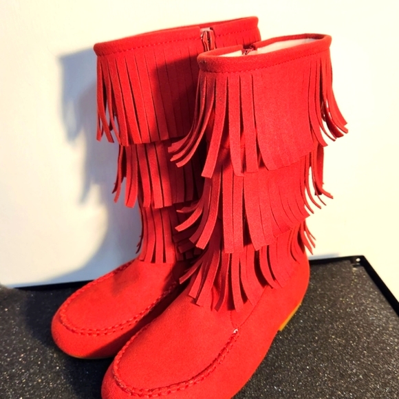 LIV & MIA Other - 4Y fringed❣️ Red Boots ❣️LIV & MIA